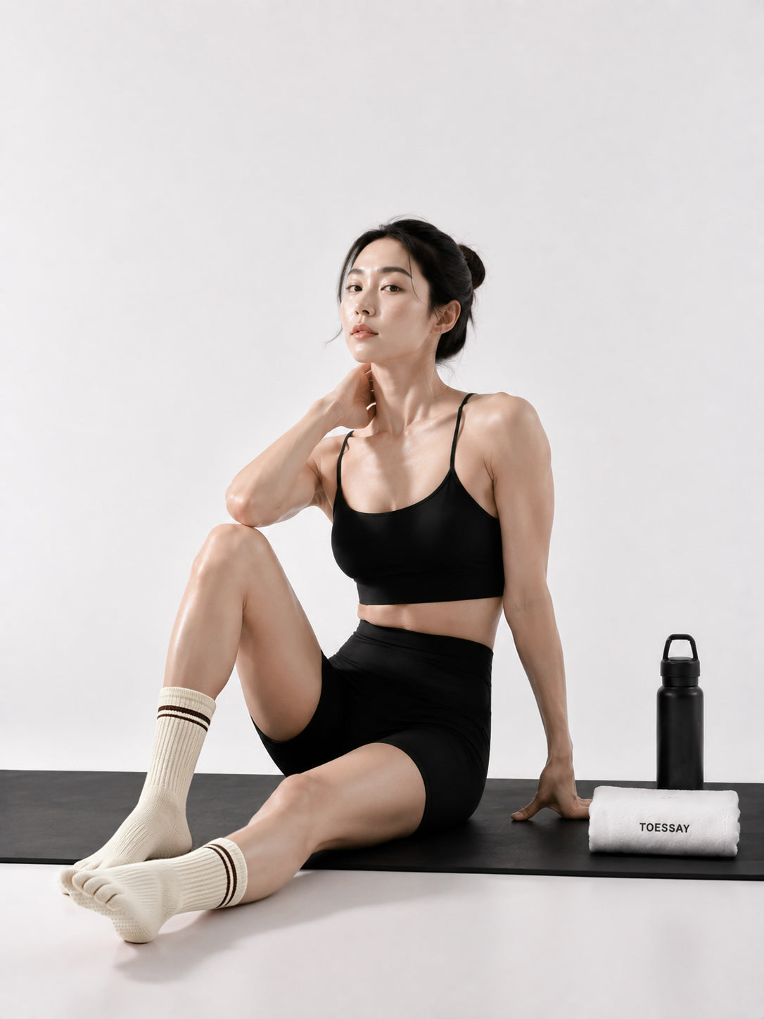 Full Toe Slouch Grip Socks